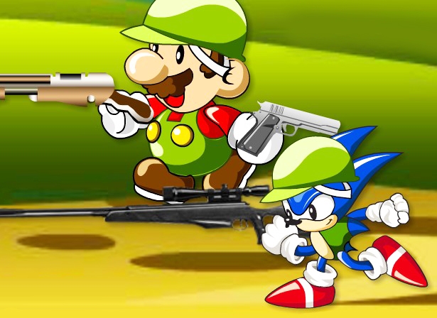 Игра Соник и Марио Убийцы Зомби Игра Соник и Марио Убийцы Зомби / Mario and Sonic zombie killer