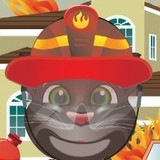 Игра Кот Том Тушит Пожар
