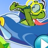 Игра Боевые Самолёты: Крокодильчик Свомпи