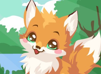 Игра Уход за Лисёнком Игра Уход за Лисёнком / Fox care