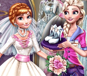 Игра Одевалка: Свадьба Анны Игра Одевалка: Свадьба Анны / Elsa Preparing Anna's Wedding
