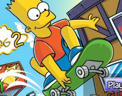 Игра Барт Скейбордист Игра Барт Скейбордист