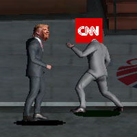 Игра Драка: Трамп против CNN Игра Драка: Трамп против CNN / Trump vs fraud news