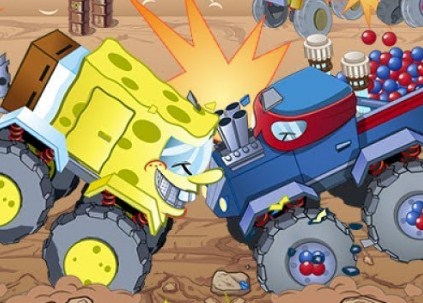 Игра Уничтожитель Грузовиков Игра Уничтожитель Грузовиков / Nickelodeon: Destruction Truck Derby