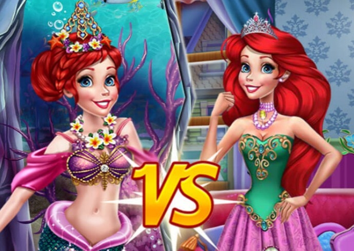 Игра Русалочка Против Принцессы Игра Русалочка Против Принцессы / Mermaid vs Princess