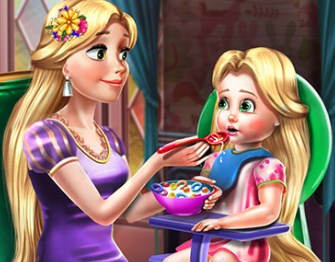 Игра Принцесса Голди Кормит Малыша Игра Принцесса Голди Кормит Малыша / Goldie Princess Toddles Feed