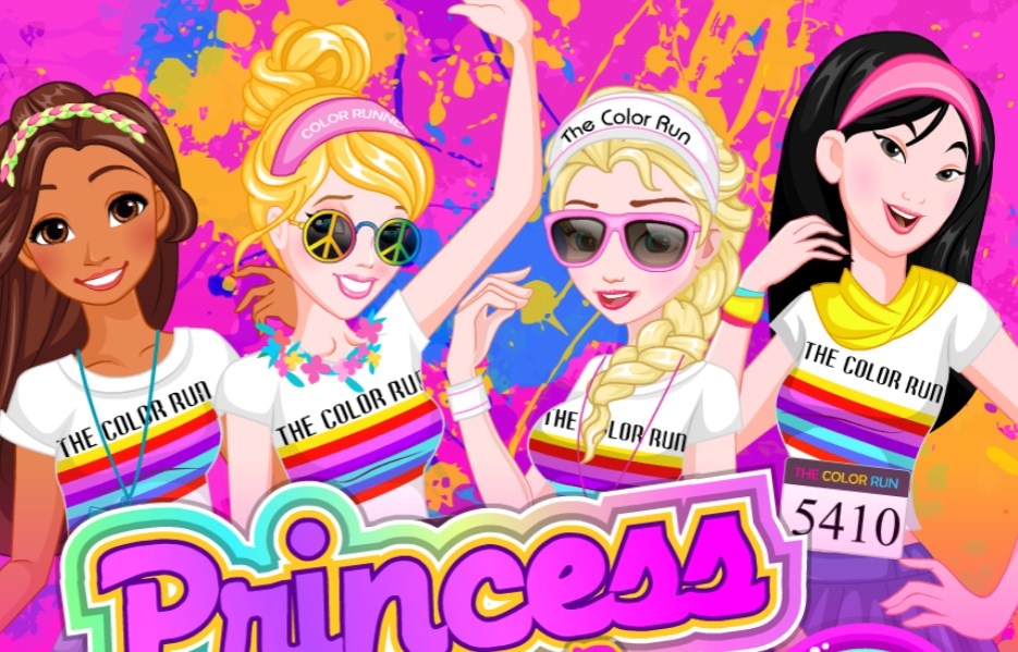 Игра Принцессы: Цветастые Наряды Игра Принцессы: Цветастые Наряды / Princess Color Run