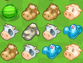 Игра Три в Ряд на Ферме Игра Три в Ряд на Ферме / Goosy Farmer