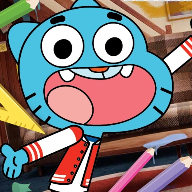 Игра Книга Раскрасок Гамбола Игра Книга Раскрасок Гамбола / Gumball Coloring Book