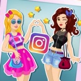 Игра Приключения Натали и Оливии в Социальных Сетях