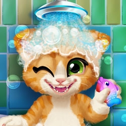 Игра Ванна для Рыжего Котенка Игра Ванна для Рыжего Котенка / Rusty Kitten Bath