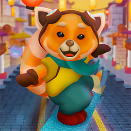 Игра Красная Панда Серфер Игра Красная Панда Серфер / Red Panda Surfer