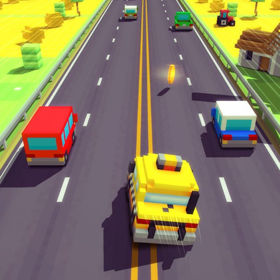 Игра Блочный Хайвей Игра Блочный Хайвей / Blocky Highway