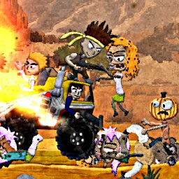 Игра Хард Рок: Пластилиновые Зомби Игра Хард Рок: Пластилиновые Зомби / Hard Rock Zombie Truck Plastiline