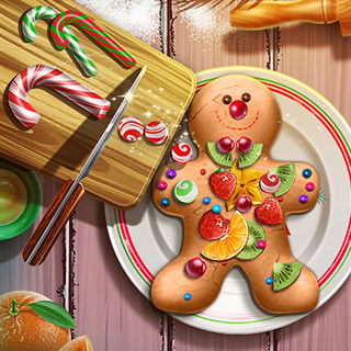 Игра Готовим Имбирные Пряники Игра Готовим Имбирные Пряники / Gingerbread Realife Cooking