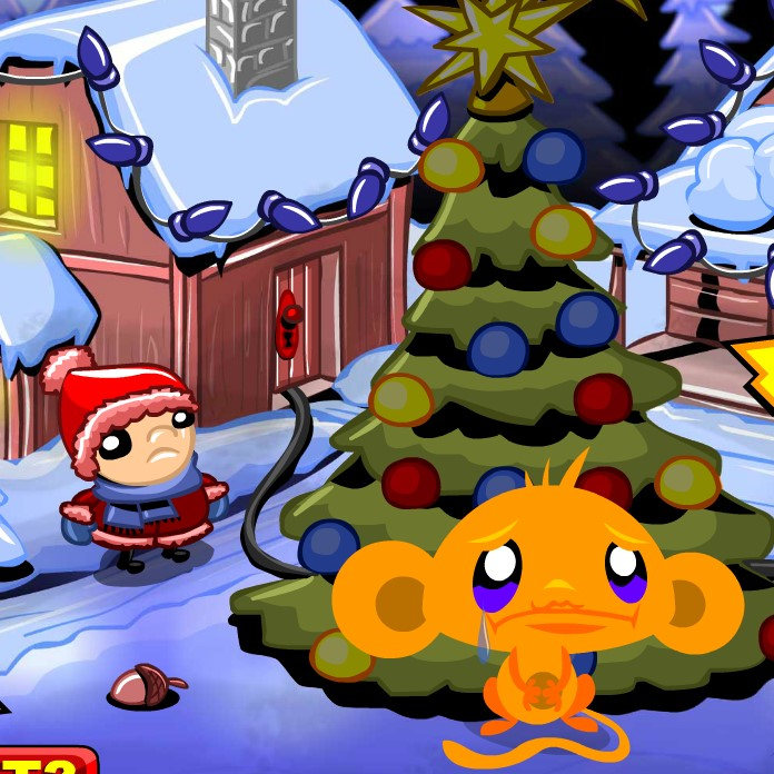 Игра Счастливая Обезьянка: Ёлка Игра Счастливая Обезьянка: Ёлка / Monkey Happy Go Xmas Tree