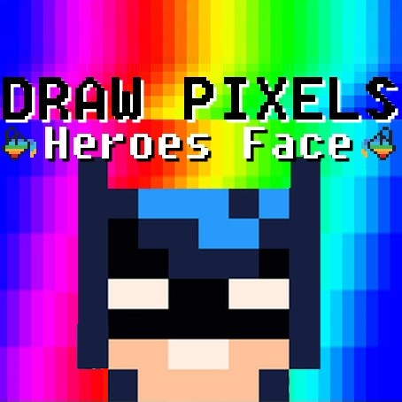 Игра Рисуем по Пикселям: Лица Героев Игра Рисуем по Пикселям: Лица Героев / Draw Pixels Heroes Face