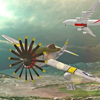 Игра Свободный Полет на Самолете Игра Свободный Полет на Самолете / Airplane Free Fly Simulator