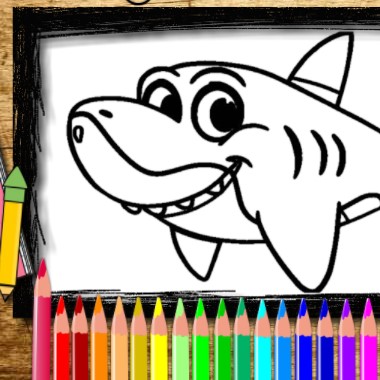 Игра Книга Раскрасок Акулы Игра Книга Раскрасок Акулы / Back To School Coloring Book