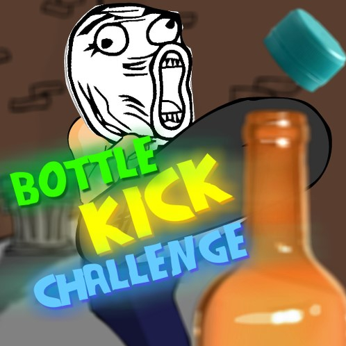 Игра Троллфейс: Удар по Бутылке Игра Троллфейс: Удар по Бутылке / Troll Bottle Kick Challenge