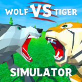Игра Волк против Тигра: Симулятор Дикие Животные 3Д