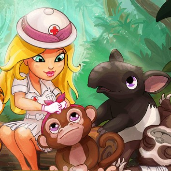 Игра Симпатичная Больница в Джунглях Игра Симпатичная Больница в Джунглях / Cute Jungle Hospital