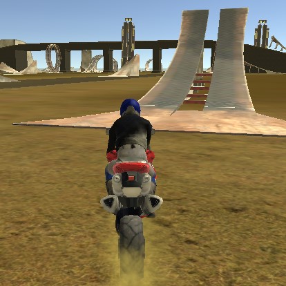 Игра Гонки с Трюками На Мотоцикле Игра Гонки с Трюками На Мотоцикле / Stunt Bike Racer