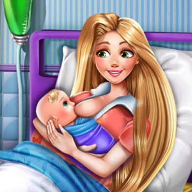 Игра Рапунцель Ждет Малыша Игра Рапунцель Ждет Малыша / Goldie Princess Mommy Birth