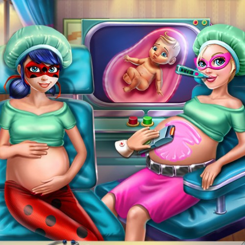 Игра Беременные Супергероини Игра Беременные Супергероини / Hero Bffs Pregnant Checkup