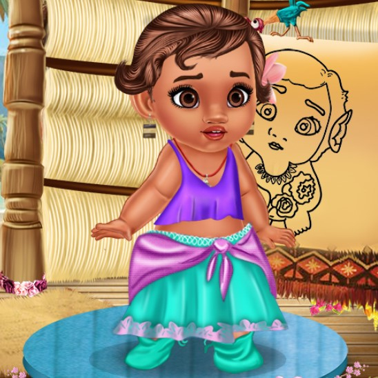 Игра Уход за Маленькой Моаной Игра Уход за Маленькой Моаной / Moana Baby Caring