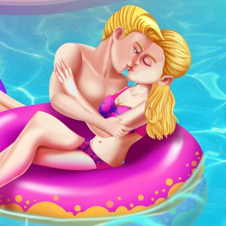Игра Поцелуи в Бассейне: Летняя Любовь Игра Поцелуи в Бассейне: Летняя Любовь / Pool Kissing Summer Love
