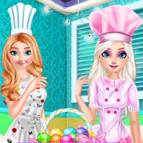 Игра Принцессы Готовят Вкусную Еду на Пасху Игра Принцессы Готовят Вкусную Еду на Пасху / Sisters Happy Easter Delicious Food