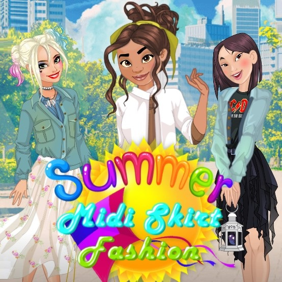 Игра Одевалка: Летние Миди Юбки Мода Игра Одевалка: Летние Миди Юбки Мода / Summer Midi Skirt Fashion