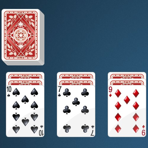 Косынка сложная двойная. Игра в двойную косынку по 3 карты. Косынка игра Рубака замок. Косынка по 3 карты.