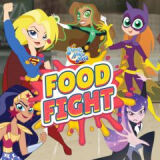 Девушки Супергерои: Драка Едой