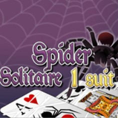 Игра Солитер Паук 1 Масть Игра Солитер Паук 1 Масть / Spider Solitaire 1 Suit