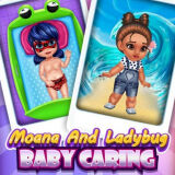 Игра Уход за Малышками: Моана и Леди Баг