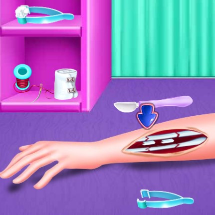 Игра Операция на Руке Эльзы Игра Операция на Руке Эльзы / Elsa Fracture Surgery