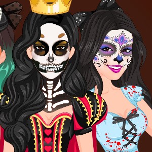 Игра Хэллоуин Макияж Кардашьян Игра Хэллоуин Макияж Кардашьян / Kardashians Spooky Makeup