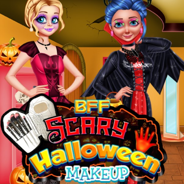 Игра Страшный Макияж на Хэллоуин Игра Страшный Макияж на Хэллоуин / BFF Scary Halloween Makeup