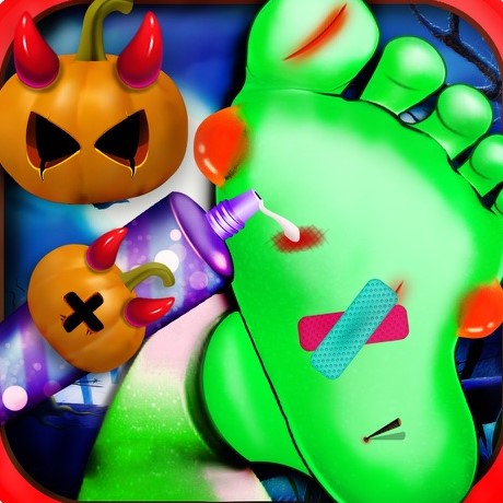 Игра Безумный Доктор для Ног на Хэллоуин Игра Безумный Доктор для Ног на Хэллоуин / Crazy Halloween Nail Doctor