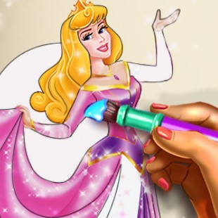 Игра Раскраска Спящая Красавица Игра Раскраска Спящая Красавица / Sleepy Princess Coloring Book