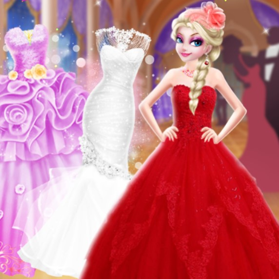 Игра Свадебное платье Эльзы онлайн