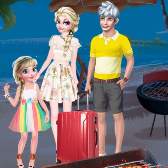 Игра Летний Отдых Замороженной Семьи Игра Летний Отдых Замороженной Семьи / Frozen Family's Summer Holiday