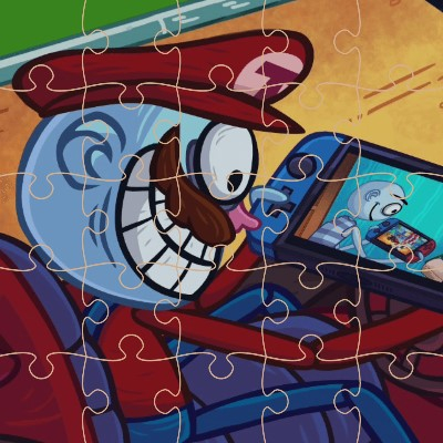 Игра Пазлы с Троллфейсами Игра Пазлы с Троллфейсами / TrollFace Jigsaw