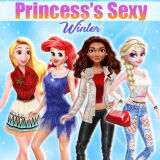 Игра Принцессы Диснея: Привлекательная Зимняя Одежда