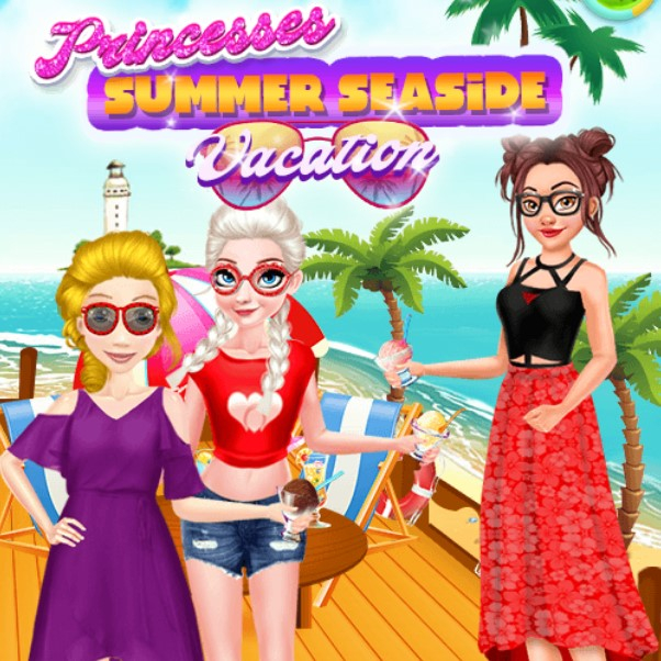 Игра Принцессы: Летний Отдых На Море Игра Принцессы: Летний Отдых На Море / Princesses Summer Seaside Vacation