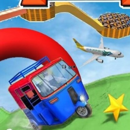 Игра Мега Трюки На Рикше Игра Мега Трюки На Рикше / Tuk Tuk Speed Up Mega Ramp Stunt