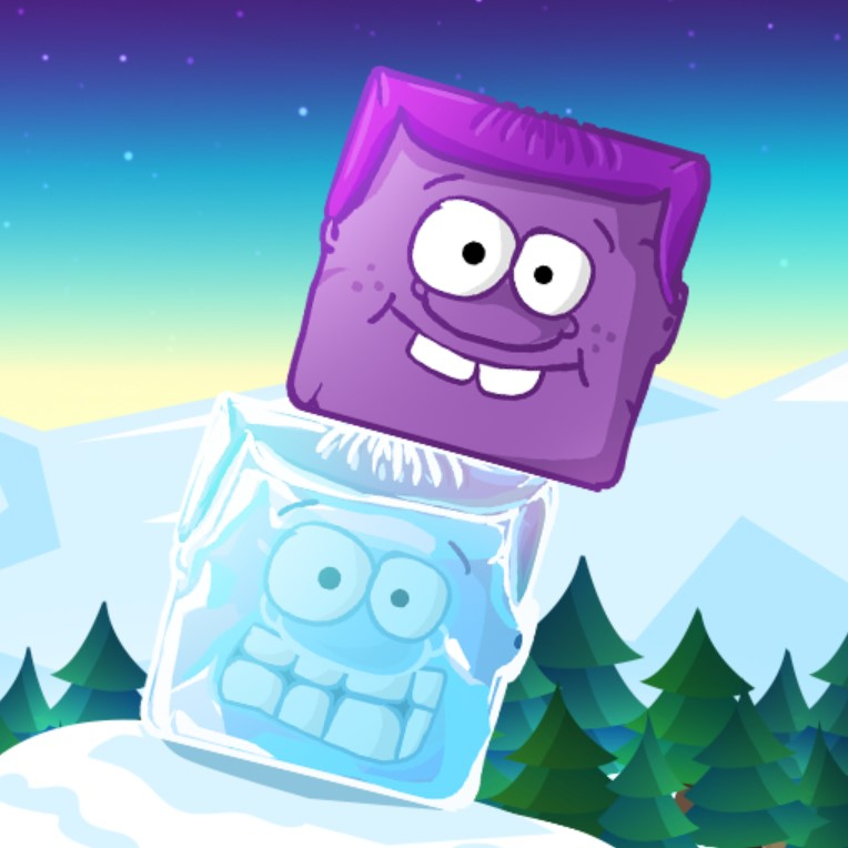 Игра Ледяная Фиолетовая Голова: Супер Слайд Игра Ледяная Фиолетовая Голова: Супер Слайд / Icy Purple Head