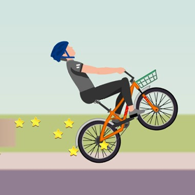 Игра Велосипедист на Колесах Игра Велосипедист на Колесах / Wheelie Biker V 1.00